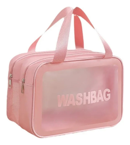 Bolsa De Maquillaje Impermeable De Doble Capa, Partición Por