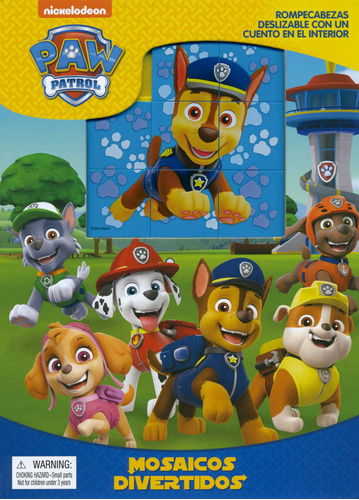 Mosaicos Divertidos: Paw Patrol, de White, Erika. Editorial Phidal, tapa dura en español, 2020