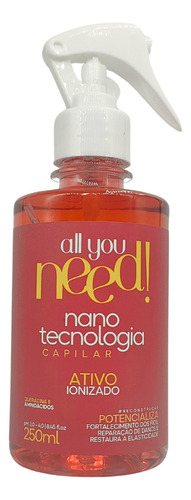 Nanotecnologia Capilar A Jato Vermelho 250ml Mirai Cosmetics