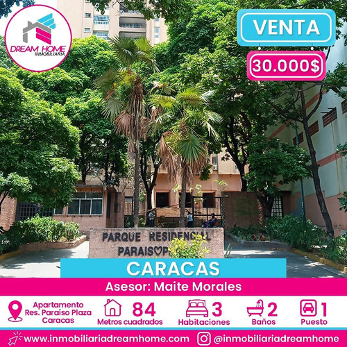Imagen 1 de 11 de Apartamento Parque Res. Paraiso Plaza - Caracas 