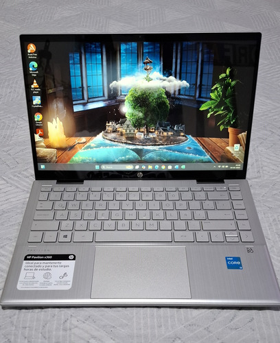 Notebook Hp X360 Convertible 2 En 1, I3 11va, 8gb, 250 Ssd Plateado (Usado)