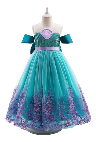 Vestido Princesa Ariel Samenita Combina Con Disfraces Famili