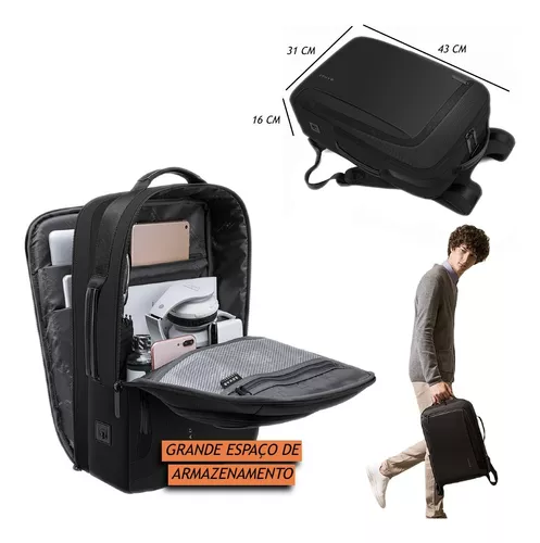 Mochila Masculina Bange Premium Para Notebook E Tablet