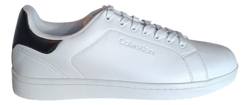 Tenis Calvin Klein Mod. Cmleto-r Talla 28.5 Color Blanco Detalle En Talon Color Negro