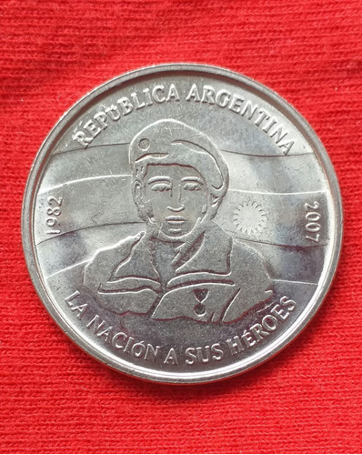 2007 Argentina. Moneda 25 Años De La Gesta En Malvinas 