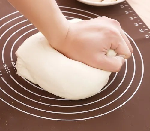 Imagen 9 de 9 de Tapete Silicón Grande Hornear Fondant Repostería 49x39 Cm