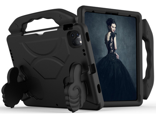 Funda Para iPad Pro 2da Gen 11  Gomas 360 Antishock Negra