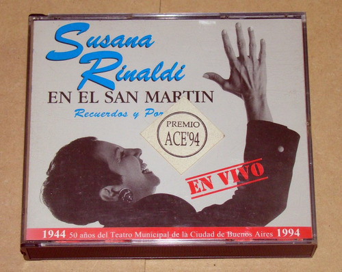 Susana Rinaldi En Vivo En El San Martin 2cd Excelente Kktu 