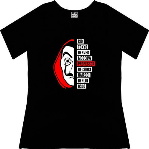 Blusa Casa De Papel Dama Series Tv Camiseta Urbanoz