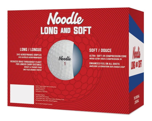 Imagen 2 de 7 de Pelotas Golf Taylormade Noodle Long X24 | The Golfer Shop