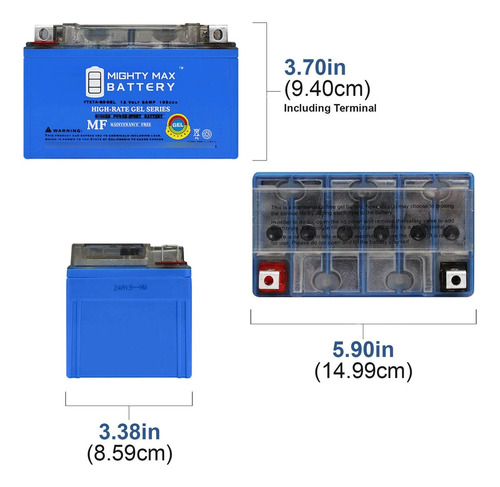 Mighty Max Battery Ytx7a-bs Gel Bater Ia 12 Voltio 6ah