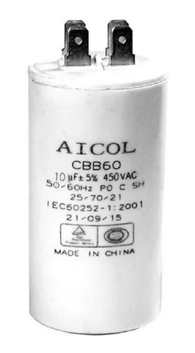 Capacitor Monofasico 400/450vca Mkp 10mf Aicol - Epcos