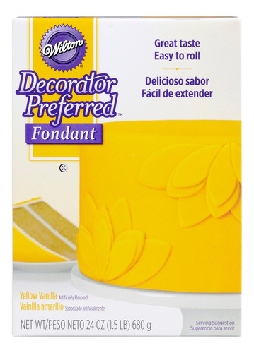 Wilton Decorator Preferred Fondant Amarillo, 24 Oz.