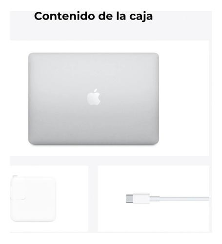 Notebook Apple Macbook Air 13.3 M1 8core 8gb 256gb Ssd Plata