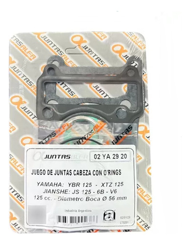 Juntas Cabezal Cabeza Cilindro Yamaha Ybr 125