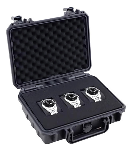 Estuche Para 3 Relojes Caja A Prueba De Golpes Agua De Viaje