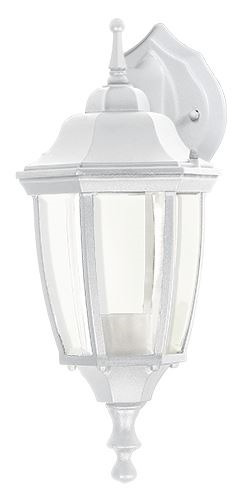 Farol Ext.alum.blanco Y Cristal Suspendido Voltech Faro-su-b