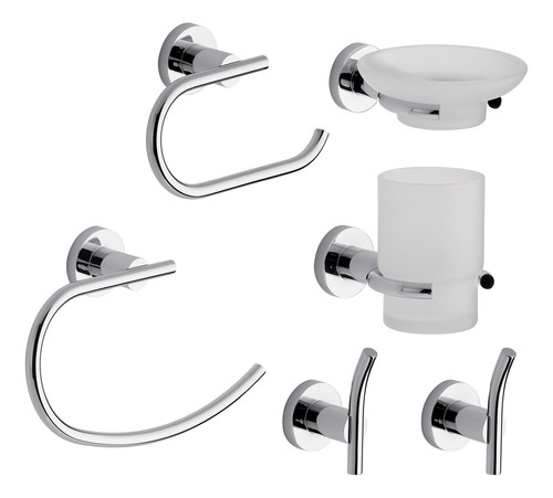 Kit De Accesorios Baño 6 Piezas Fv Libby 179.06/39