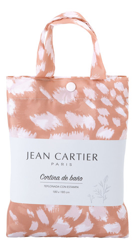 Cortina Baño Teflonada Estampada Pack De Tela Jean Cartier