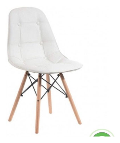 Silla Tipo Eames Acolchada Capitoné