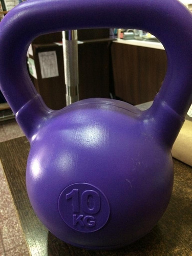 Pesa Rusa 10 Kg Pvc Kettlebell Sol Crossfit Fitness