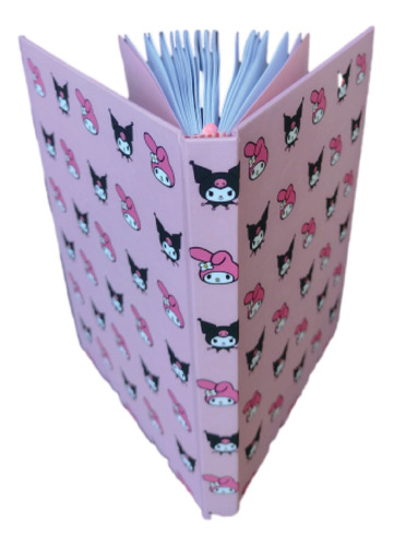 Cuaderno My Melody Kuromi Personalizado Hecho A Mano Sanrio