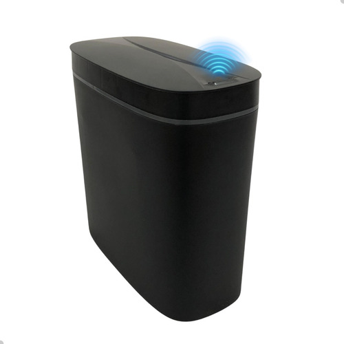 Lixeira Banheiro Preta Inteligente Moderna Automatica Sensor
