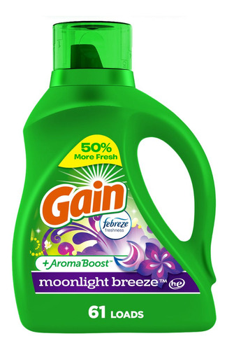 Detergente Líquido Gain Moonlight Breeze 2.6l 61ld