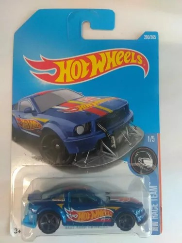 Hot Wheels Diecast Toy Car Ford Mustang Racing Azul 2005