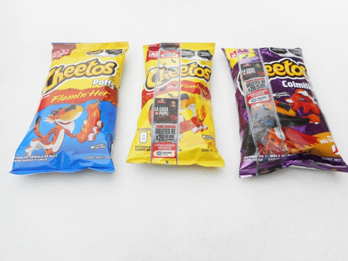 3 Cheetos Con Imagen De Chester De Coleccion Cerrados (Usado)