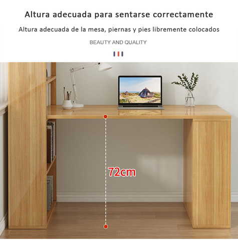 Escritorio De Madera Moderno Y Sencillo Para Computadora