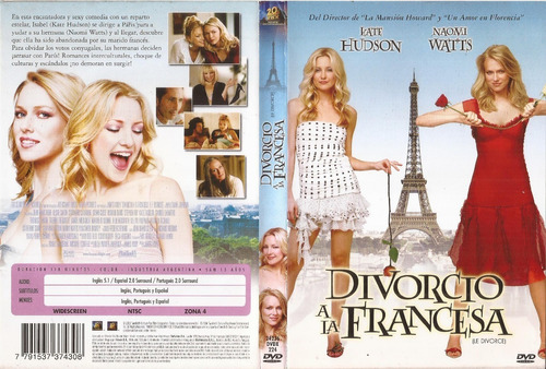 Divorcio A La Francesa Dvd Kate Hudson Naomi Watts