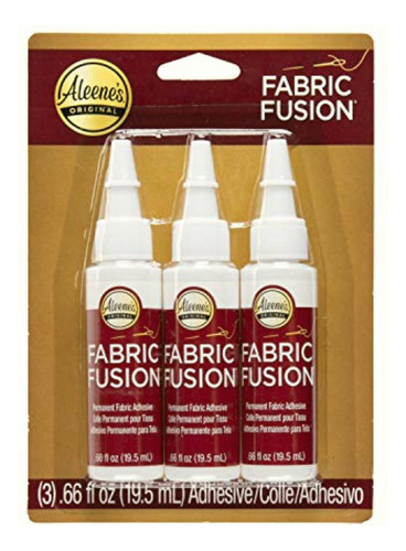 Aleene's Fabric Fusion Adhesivo Para Tela, Botella Con Tela