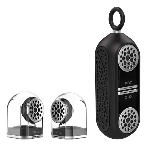 Altavoces Inalambrico Knz Goduo Bluetooth ,clear Funda Negra