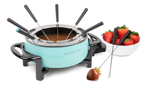 Set De Ollas Eléctricas Para Fondue Nostalgia, 12 Tazas Con