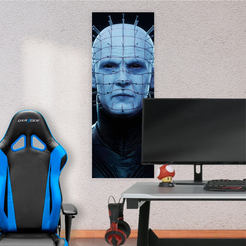 Cuadro Grande 30x80 Cm Terror Hellraiser Pinhead Animeras