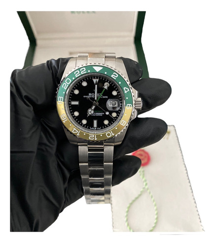 Reloj Compatible Con Rolex Gmt Verde Automatico Zafiro  (Reacondicionado)