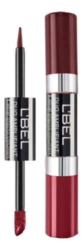 Labial L'Bel Dúo Amplifiant color rose terracota mate