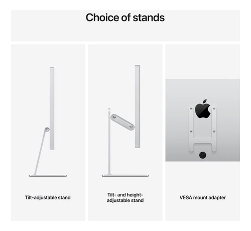 Monitor Apple 27 Studio Display - Vidrio Nano Texturado Plateado