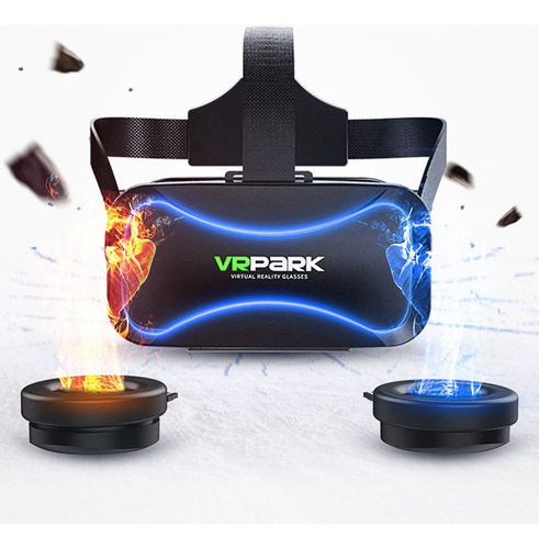 Lentes De Realidad Virtual Vrpark Con Controlador Y Audífono