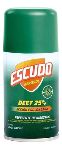 12 Repelente Escudo Accion Prolongada Deet 25% 135g/170ml