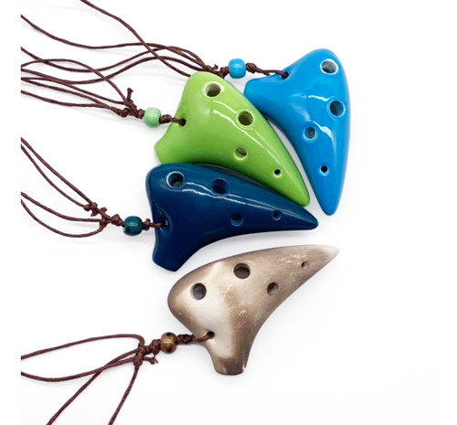 Imagen 6 de 6 de 6 Hoyos De Cerámica Ocarina Alto C Instrumento Musical De