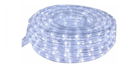 Manguera Tira De Led 10 Metros Blanco Frio Exterior Navidad