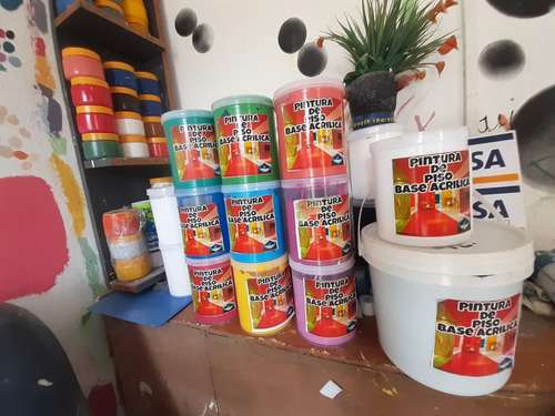Imagen 3 de 10 de Pintura Para Piso Alto Tránsito Rosol 1000 Ml