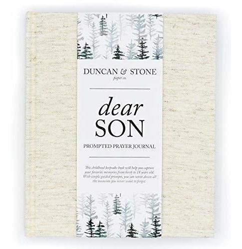 Dear Son: A Prompted Prayer Journal & Childhood Keepsake Bab