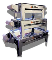 Comprar Set De 3 Mini Parrillas Inoxidable De Mesa