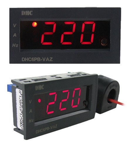 Voltímetro Amperímetro Frequencímetro 10-600v 100a Vac + Tc