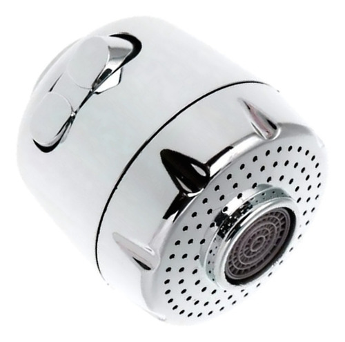 Bico Arejador Para Torneira Gourmet Jato Duplo Abs Cromado Cor Prateado