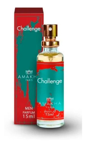 Bolsa de perfume para hombre Challenge Amakha Paris de 15 ml en forma de P