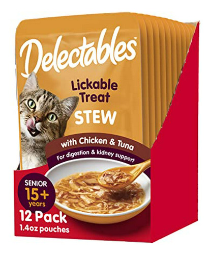 Delicias De Carne Para Gato Senior 1.4 Oz (paquete De 12)